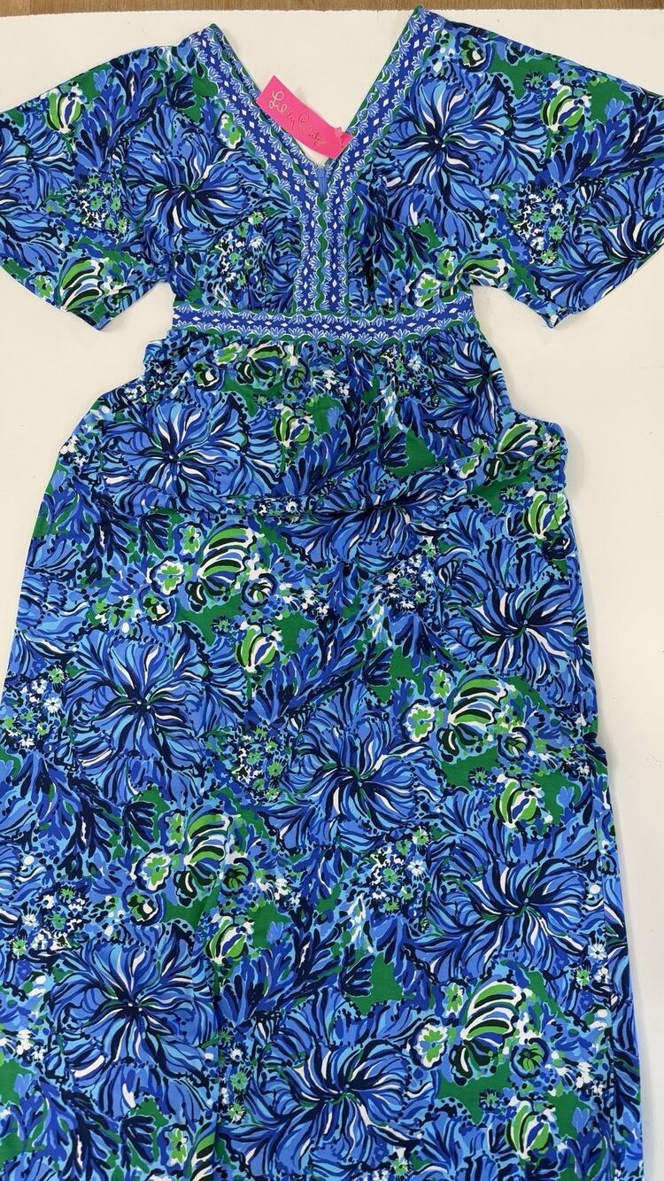 NWT Lilly Pulitzer Addison Maxi Dress In Turtle Awe SIZE 6